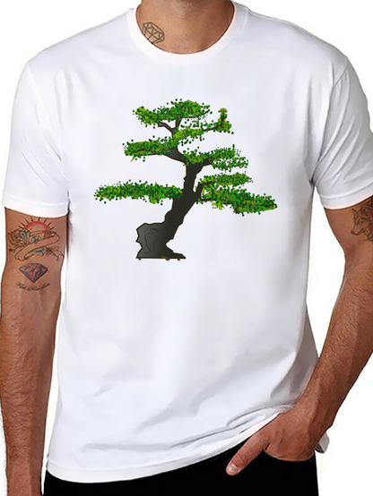 Bonsai Tree Graphic Tee - Nature Inspired Design