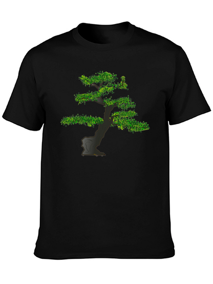 Bonsai Tree Graphic Tee - Nature Inspired Design