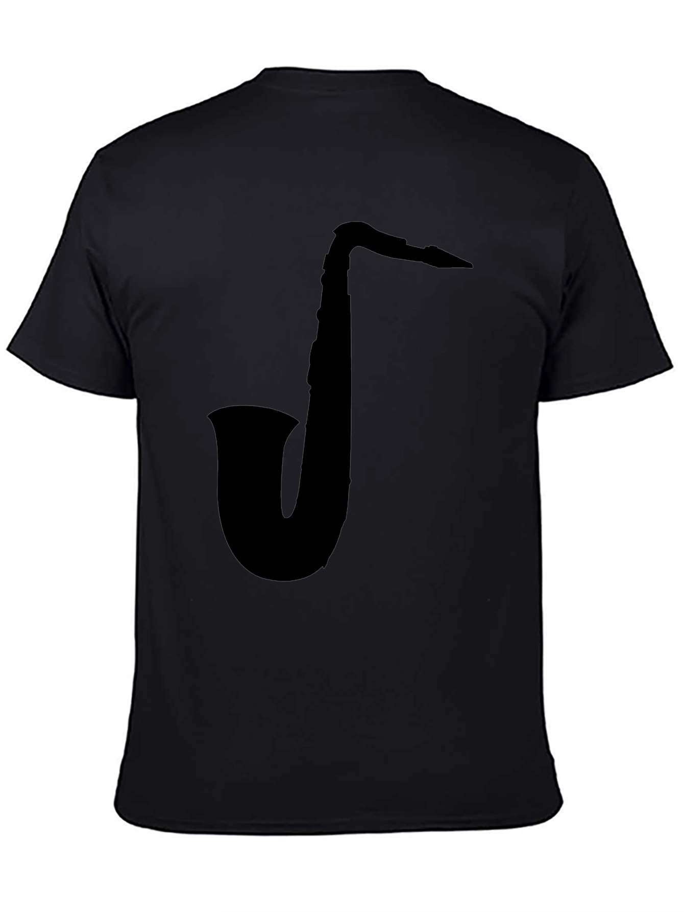 Saxophone Graphic Black T-Shirt