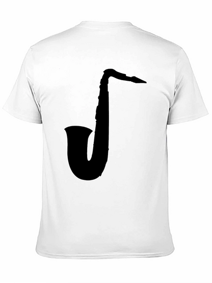 Saxophone Graphic Black T-Shirt