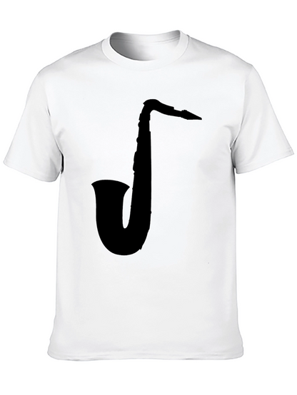 Saxophone Graphic Black T-Shirt