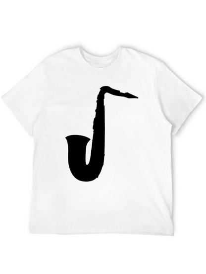 Saxophone Graphic Black T-Shirt