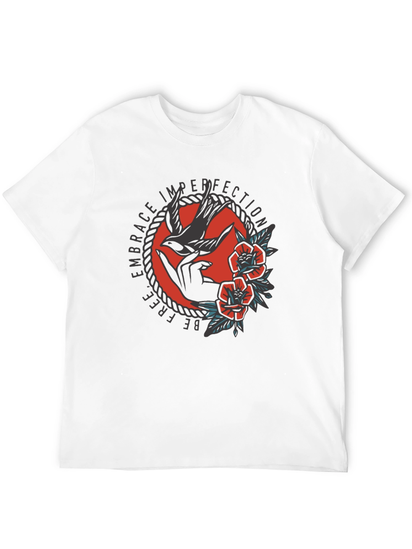 Embrace Imperfection Graphic Tee - Free Bird Shirt