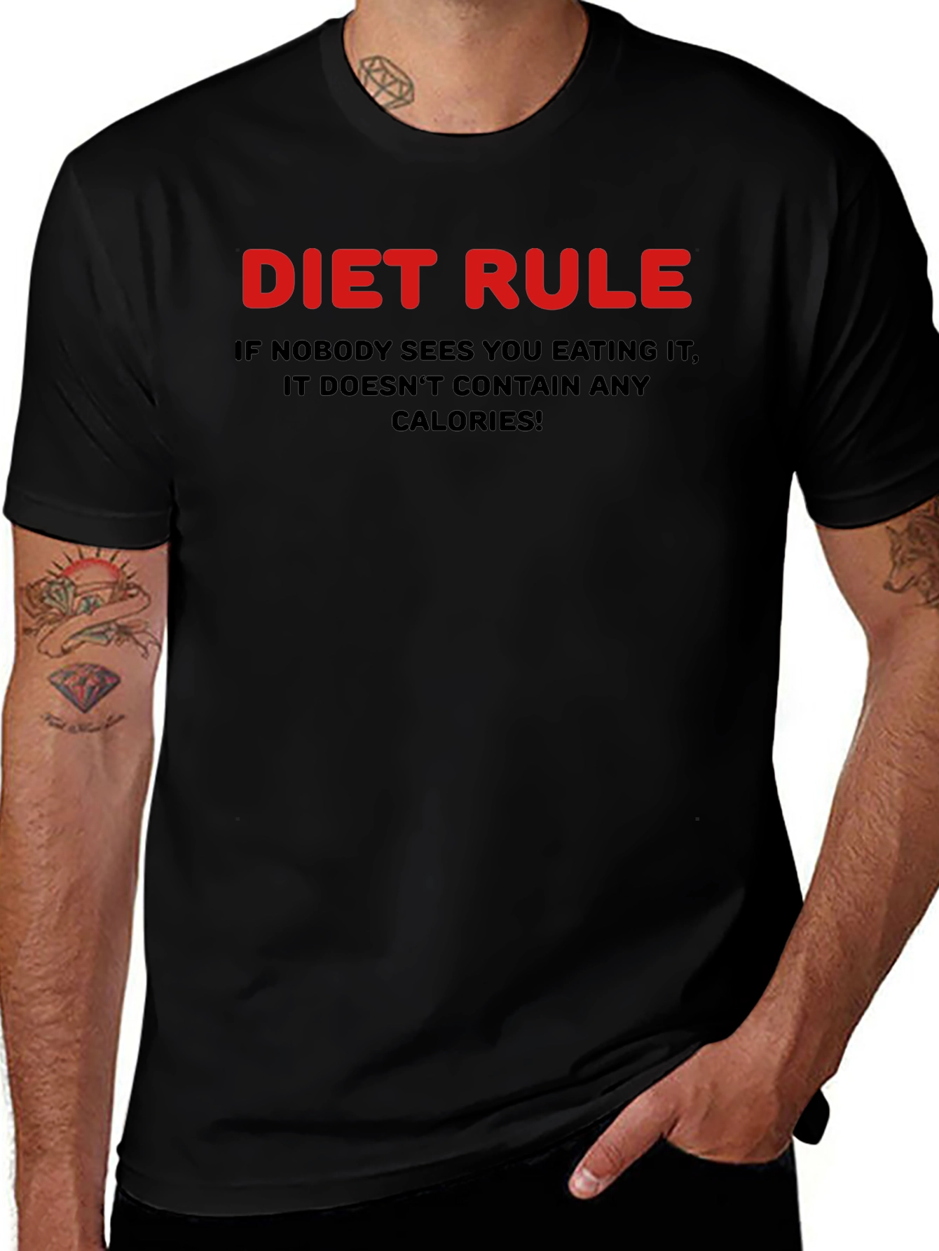 Diet Rule Humor Graphic T-Shirt