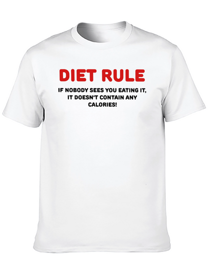 Diet Rule Humor Graphic T-Shirt