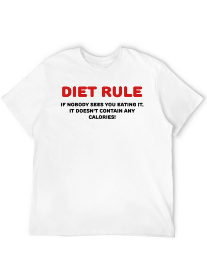Diet Rule Humor Graphic T-Shirt