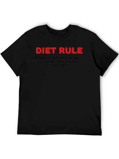 Diet Rule Humor Graphic T-Shirt