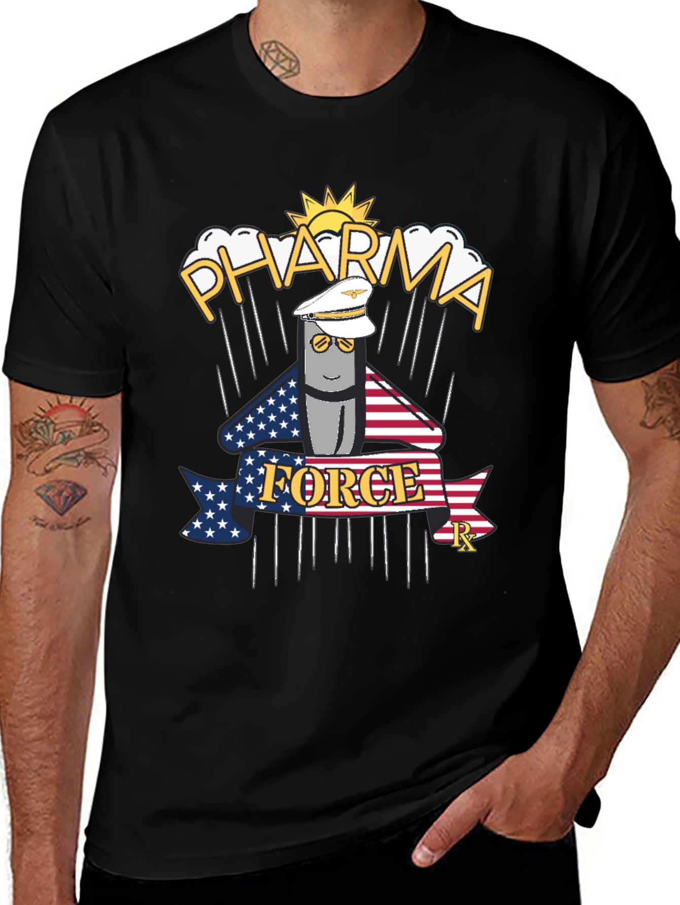 Pharma Force Graphic T-Shirt - Black