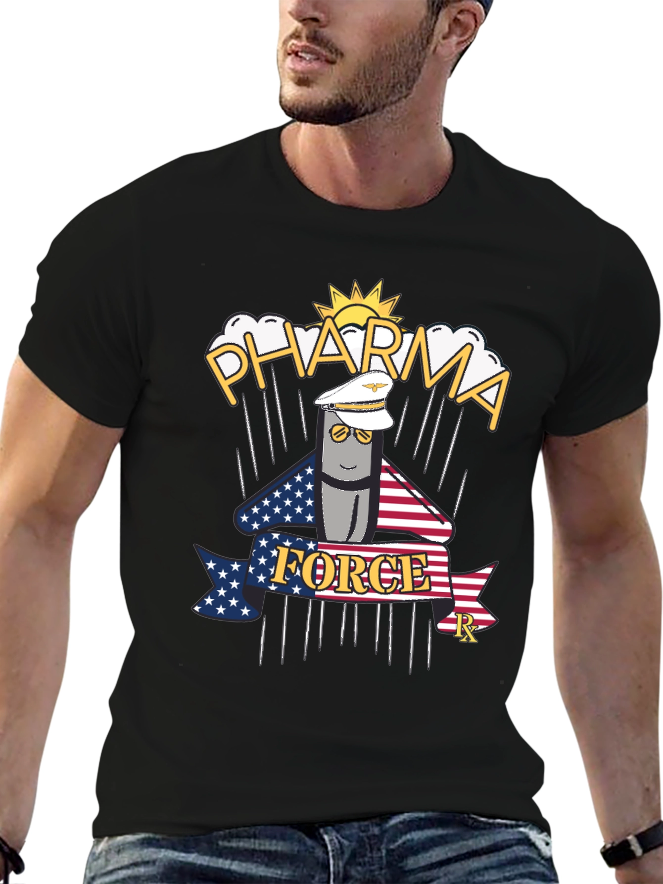 Pharma Force Graphic T-Shirt - Black