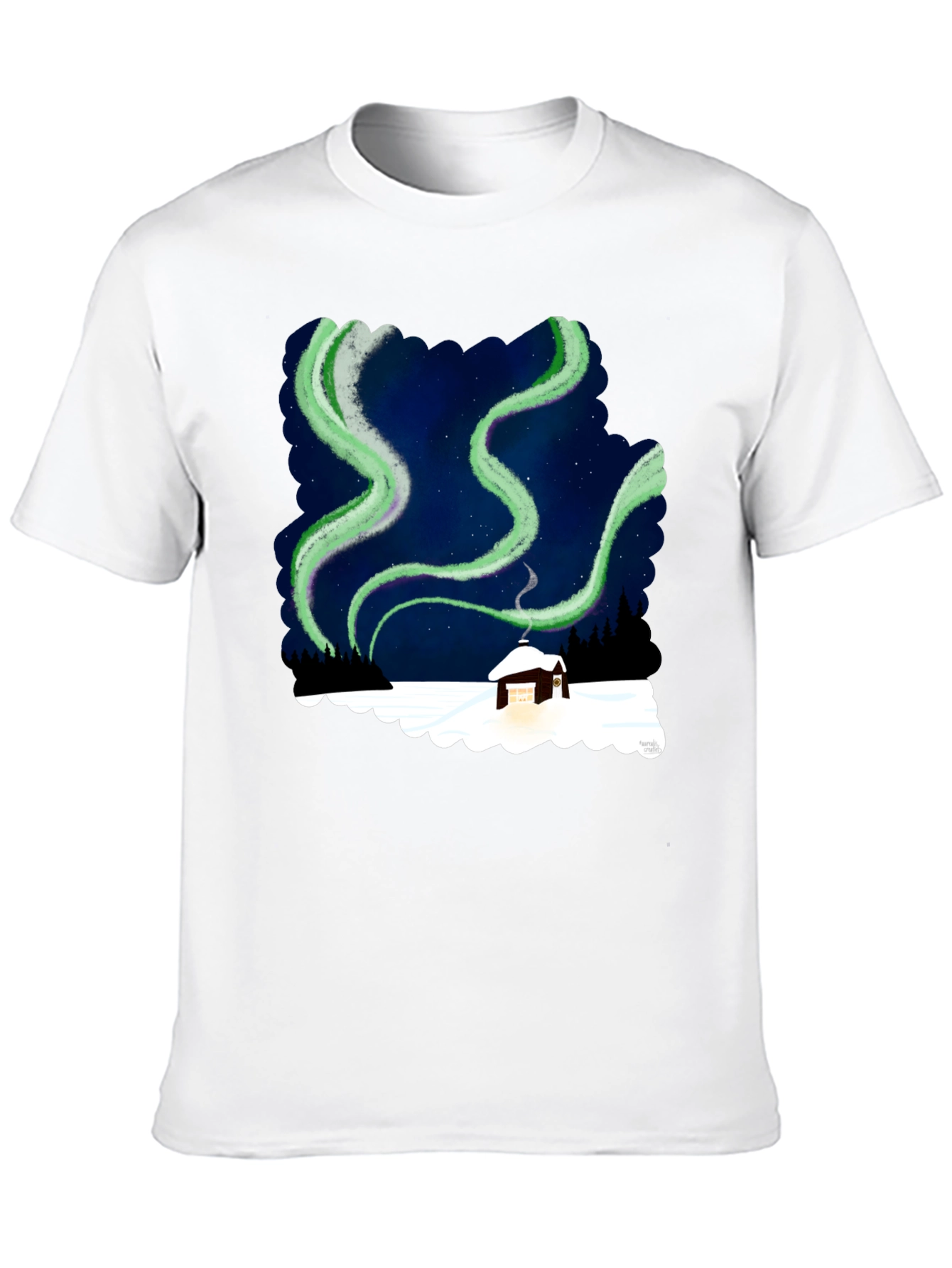 Aurora Cabin Black T-Shirt