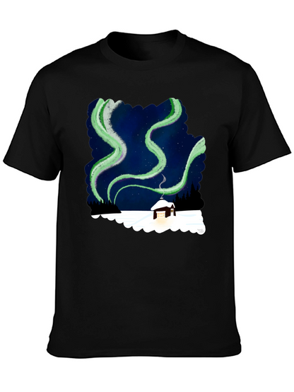 Aurora Cabin Black T-Shirt