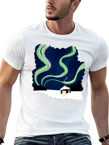 Aurora Cabin Black T-Shirt