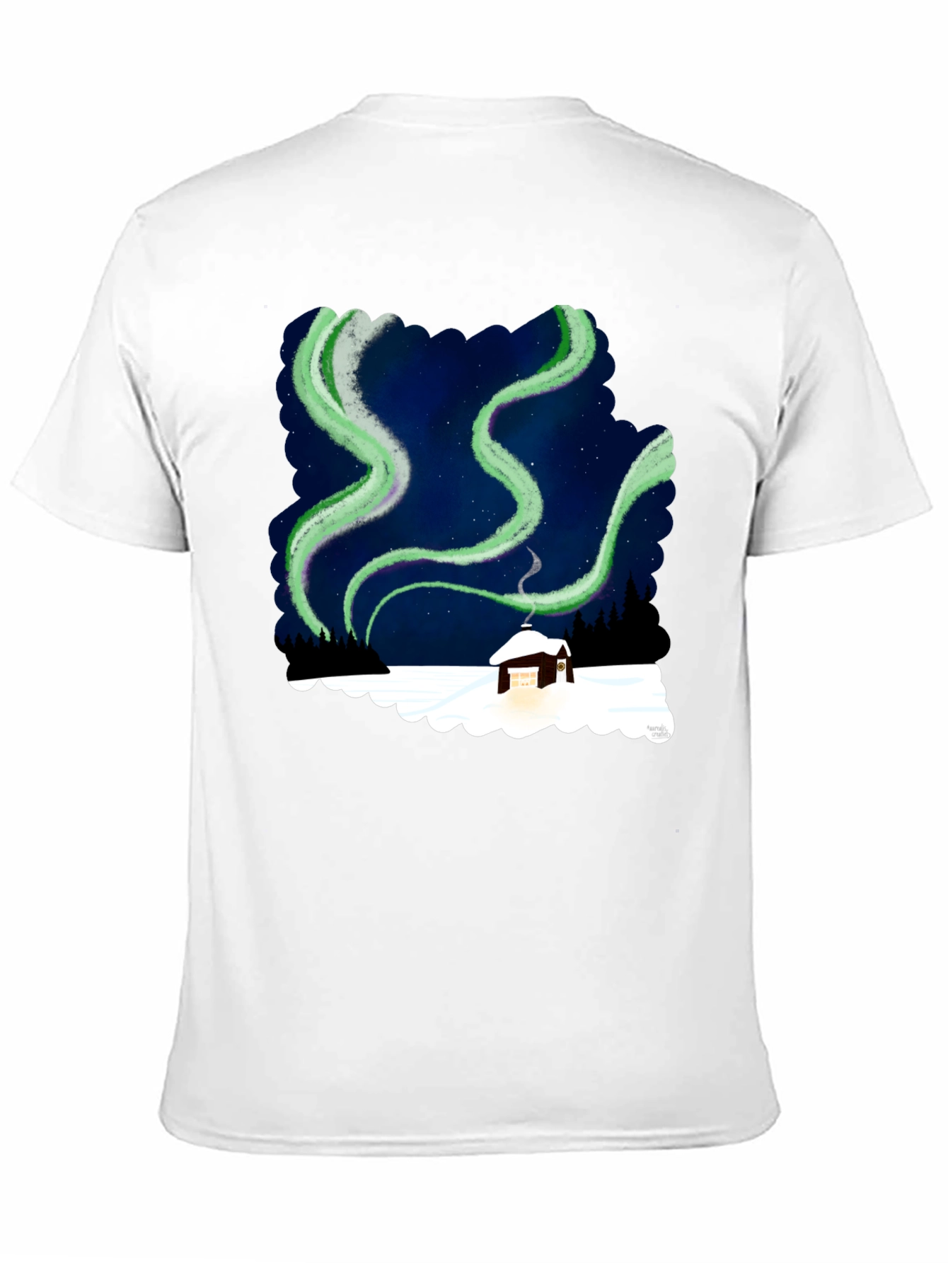 Aurora Cabin Black T-Shirt