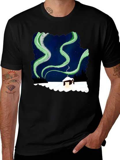 Aurora Cabin Black T-Shirt