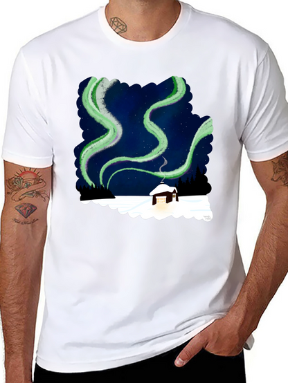 Aurora Cabin Black T-Shirt