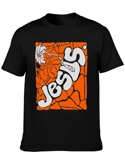 Groovy Jesus Graphic Tee - Retro Style