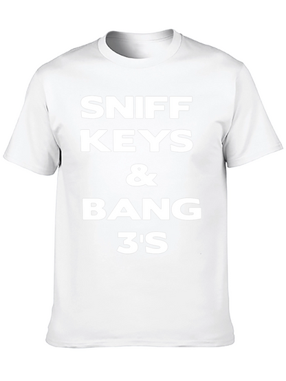 Sniff Keys and Bang 3s Black Graphic Tee