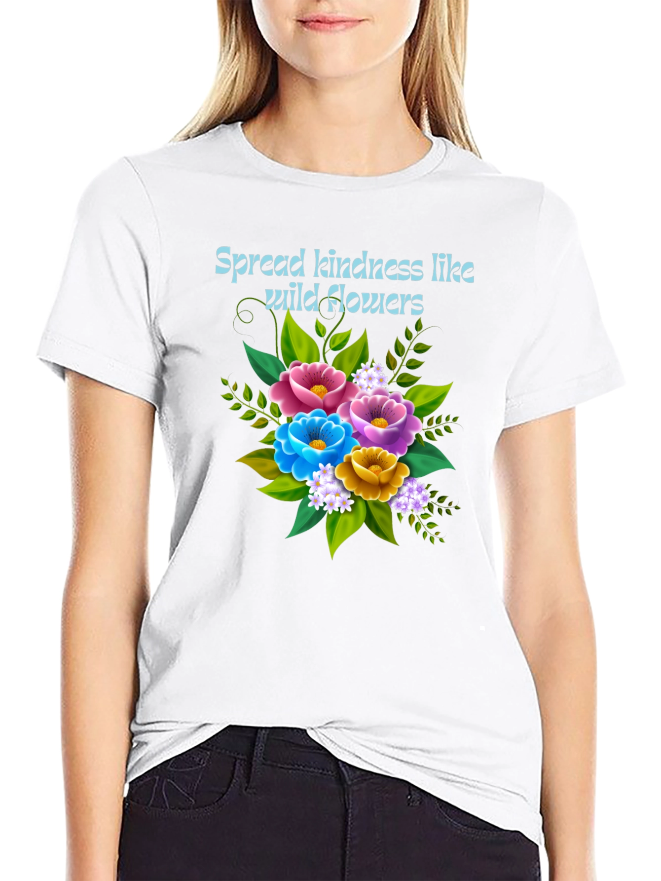 Kindness Wildflower Graphic Tee