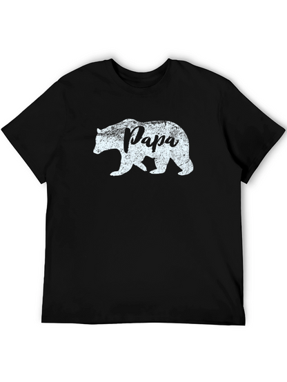 Papa Bear T-Shirt - Mens Black Graphic Tee