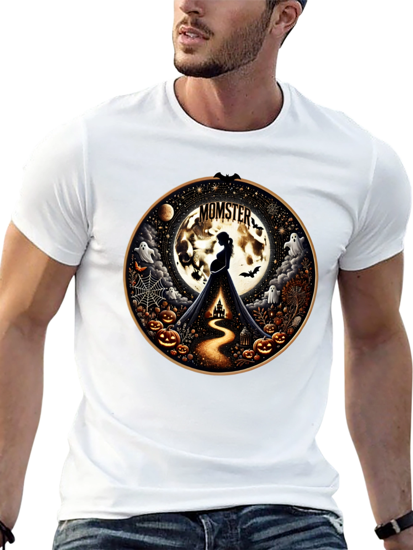 Momster Halloween Pregnancy T-Shirt