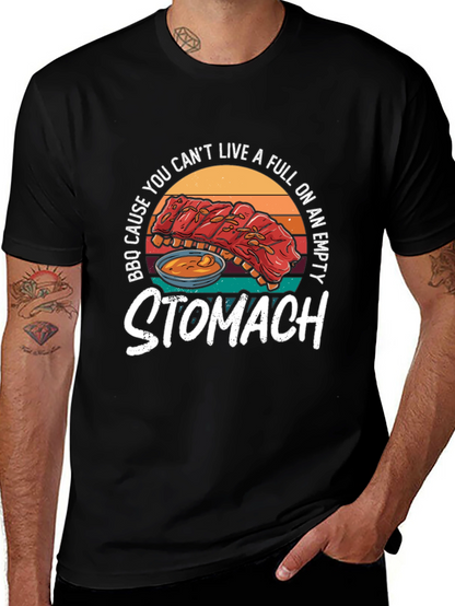 BBQ Ribs Graphic T-Shirt - Full Stomach Club