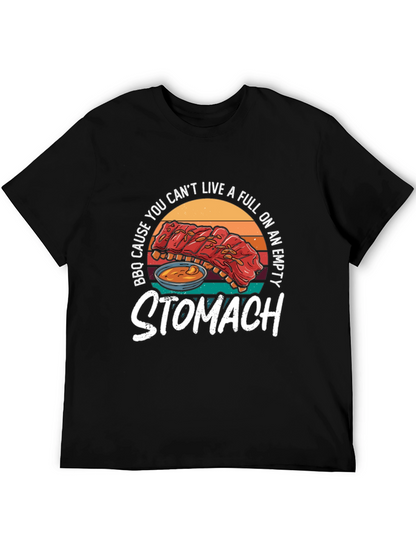 BBQ Ribs Graphic T-Shirt - Full Stomach Club