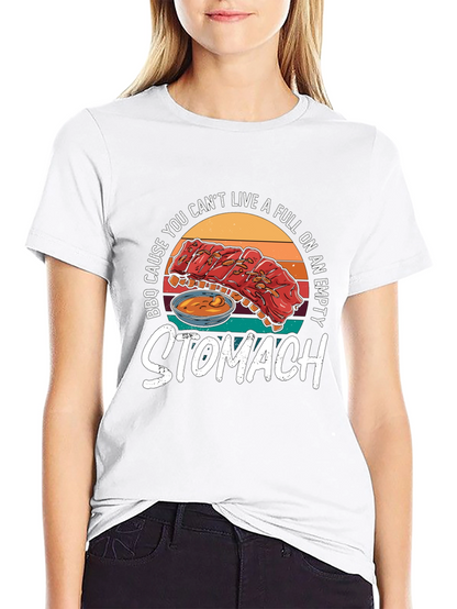 BBQ Ribs Graphic T-Shirt - Full Stomach Club