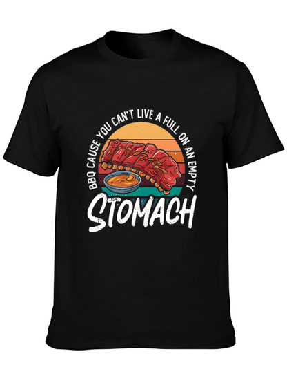 BBQ Ribs Graphic T-Shirt - Full Stomach Club