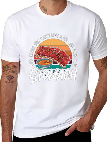 BBQ Ribs Graphic T-Shirt - Full Stomach Club