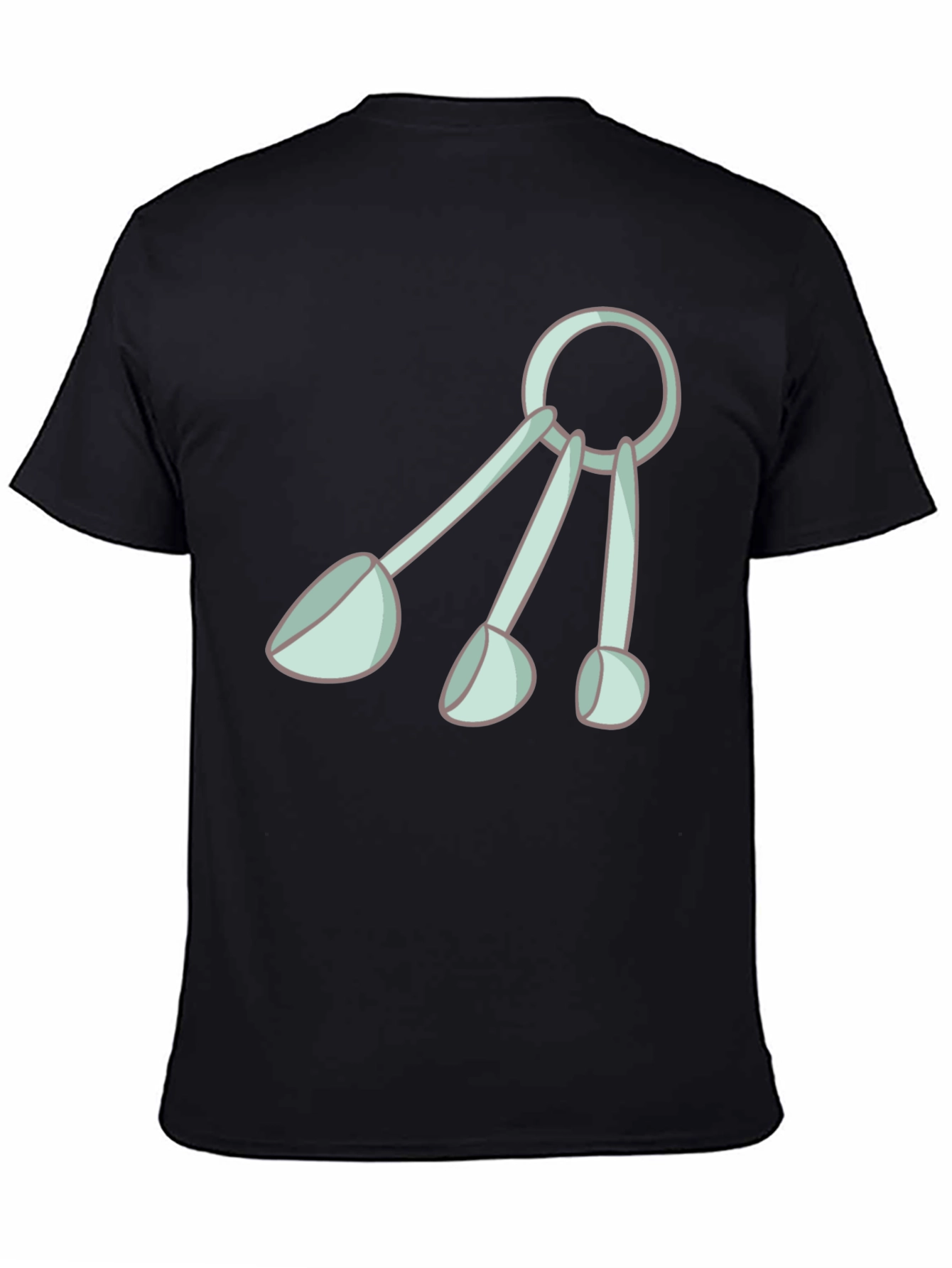Fun Measuring Spoons Graphic Tee - Black