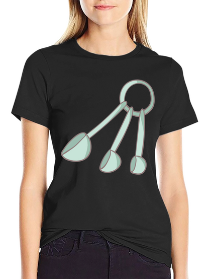 Fun Measuring Spoons Graphic Tee - Black