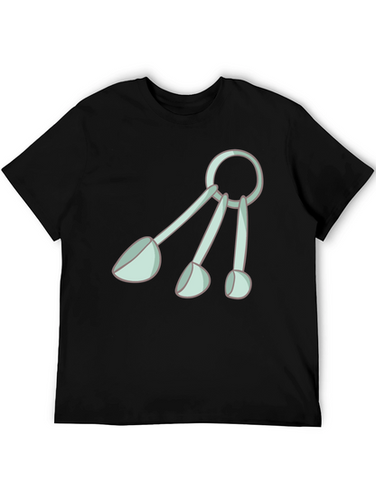 Fun Measuring Spoons Graphic Tee - Black