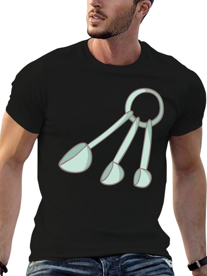 Fun Measuring Spoons Graphic Tee - Black