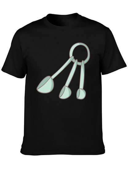 Fun Measuring Spoons Graphic Tee - Black