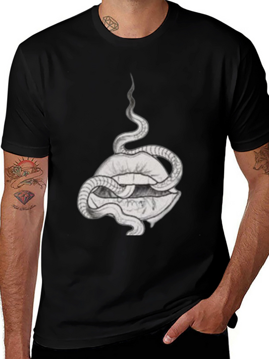 Snake and Lips Graphic Tee