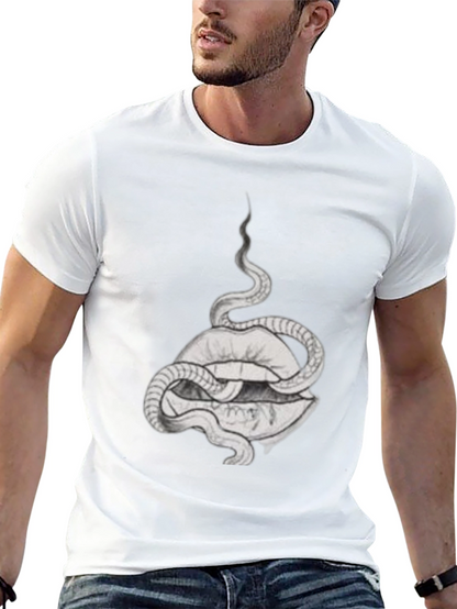 Snake and Lips Graphic Tee