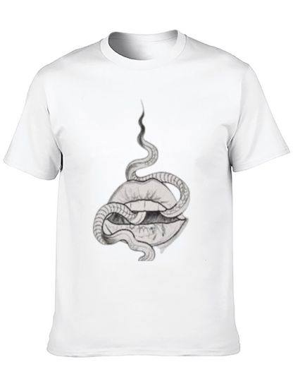 Snake and Lips Graphic Tee