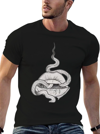 Snake and Lips Graphic Tee