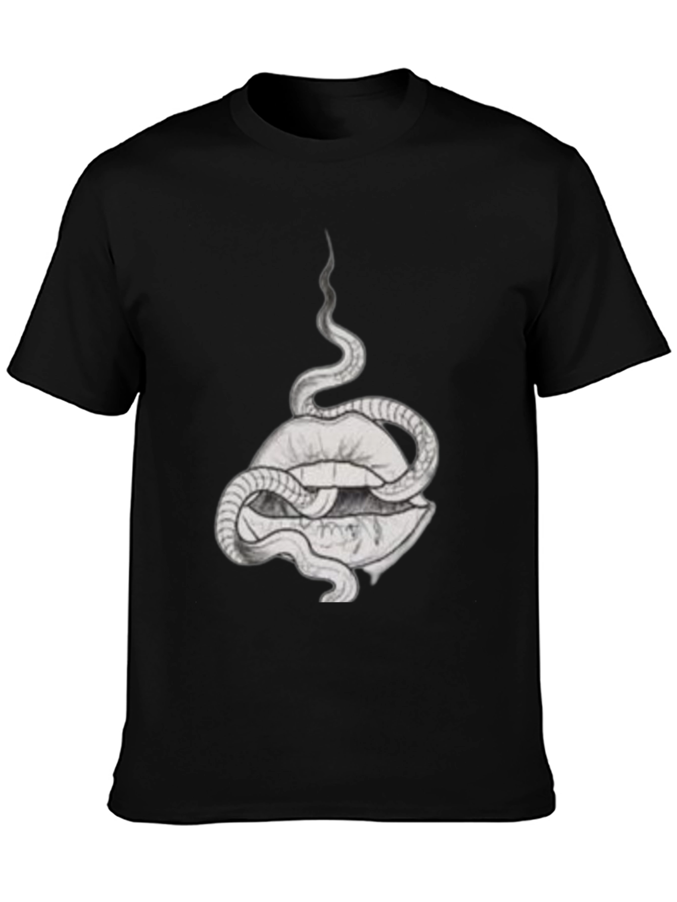 Snake and Lips Graphic Tee