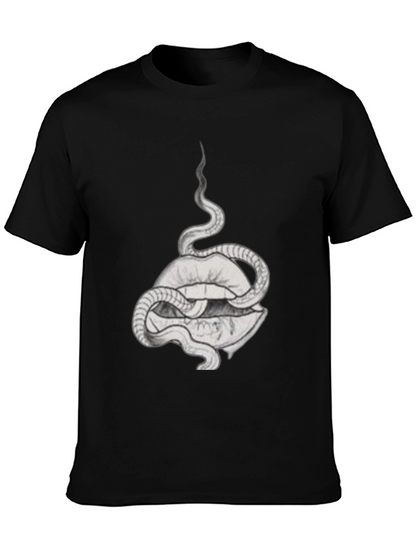 Snake and Lips Graphic Tee