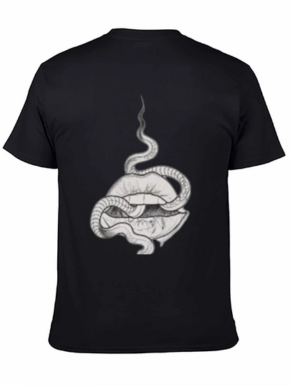Snake and Lips Graphic Tee