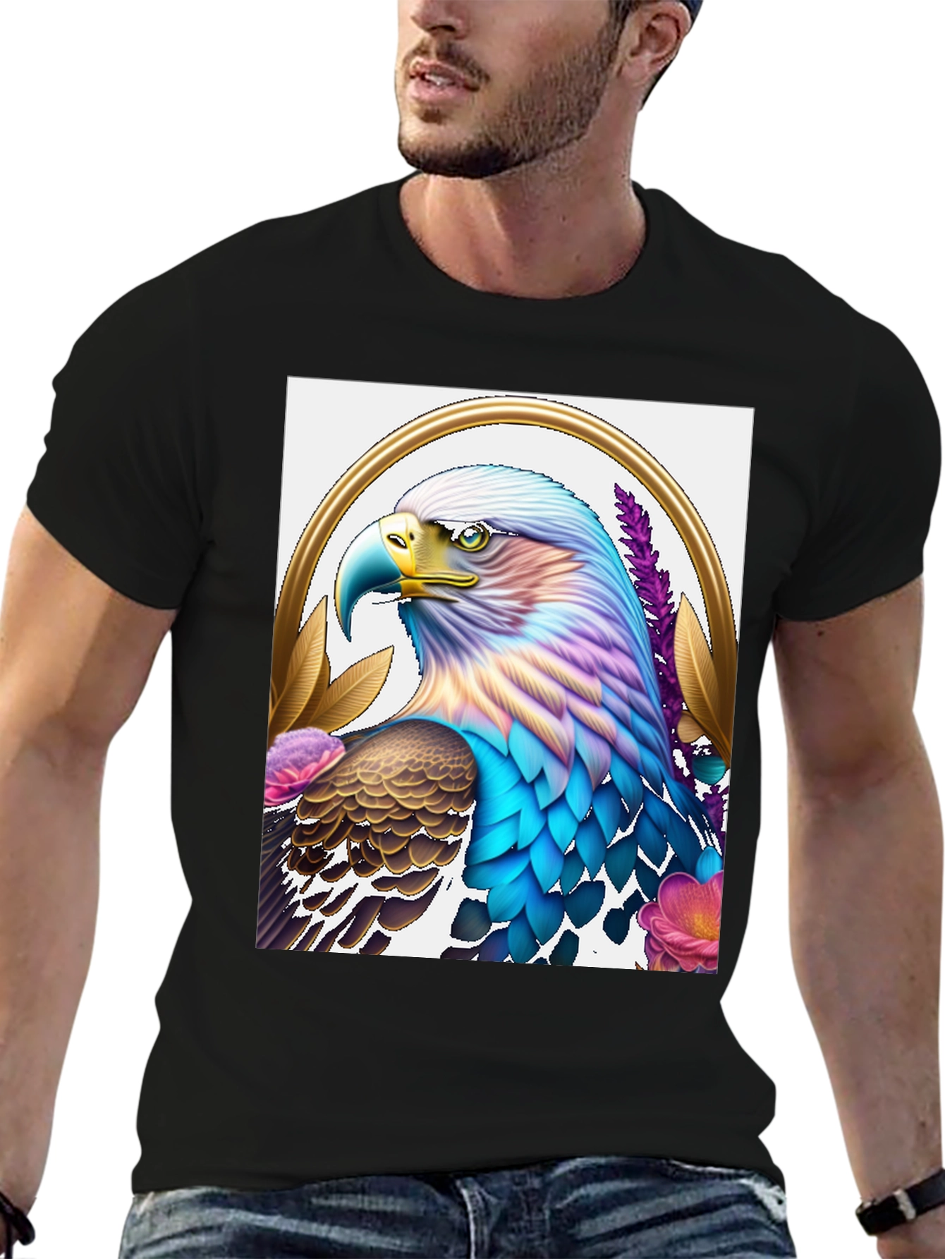 Eagle Graphic T-Shirt - Unique Bird Design