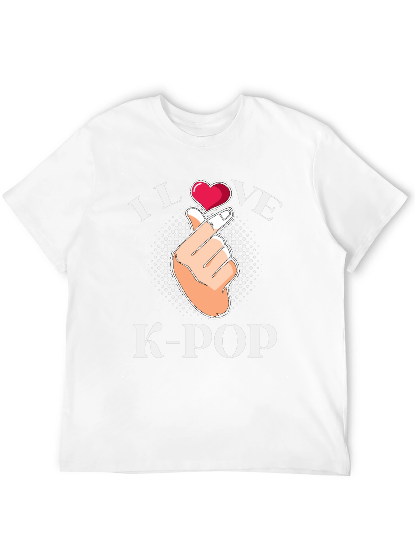I Love K-Pop Heart Hand T-Shirt