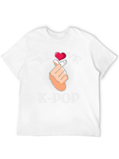 I Love K-Pop Heart Hand T-Shirt