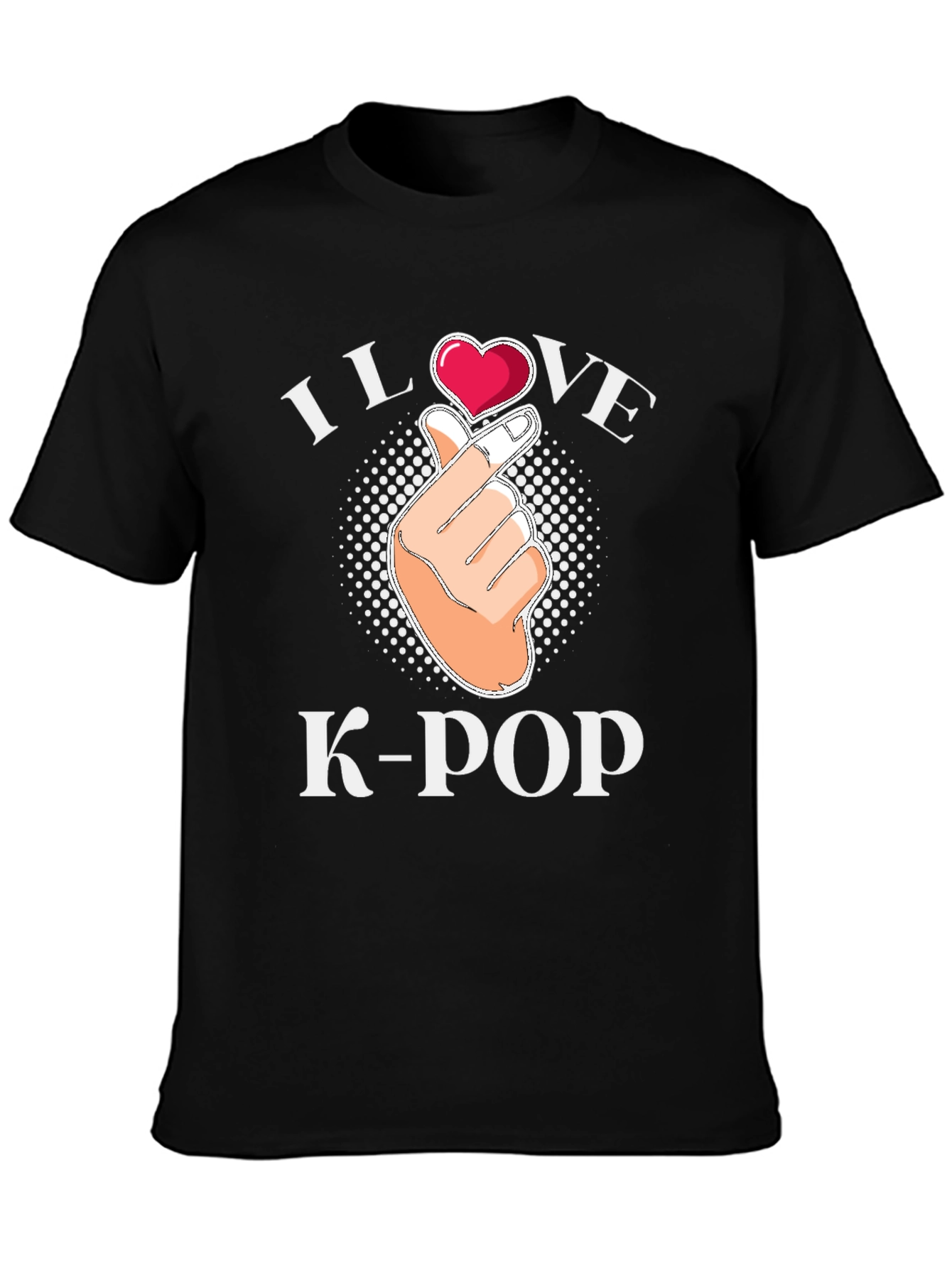 I Love K-Pop Heart Hand T-Shirt