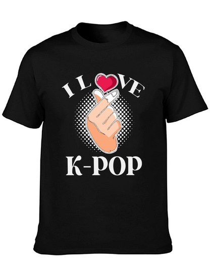 I Love K-Pop Heart Hand T-Shirt
