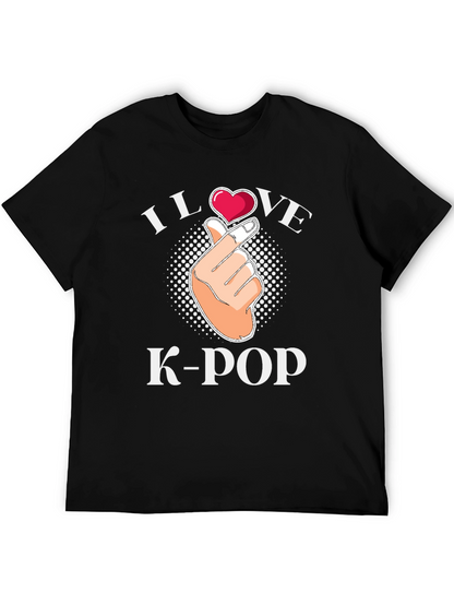 I Love K-Pop Heart Hand T-Shirt