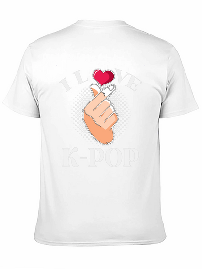 I Love K-Pop Heart Hand T-Shirt
