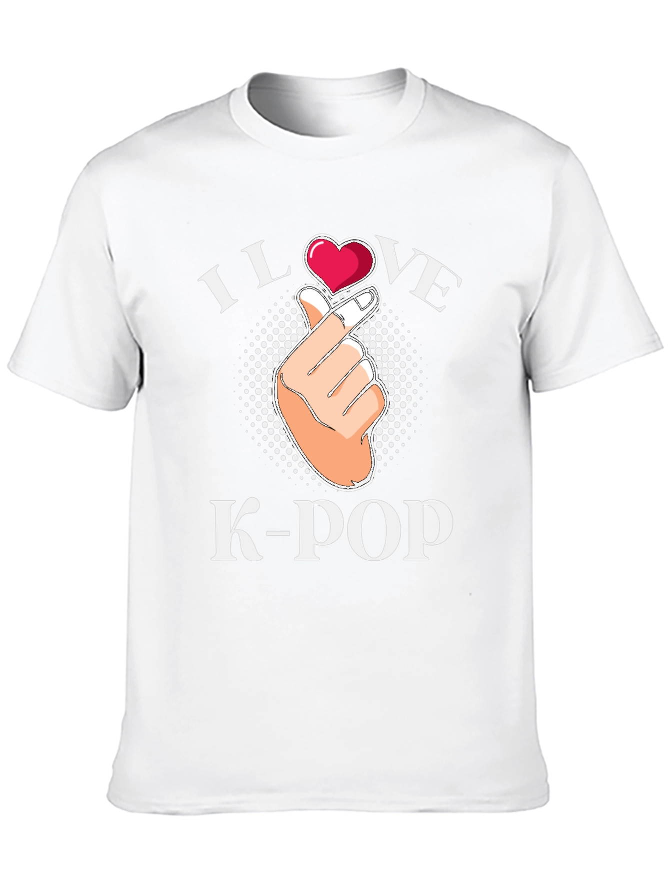 I Love K-Pop Heart Hand T-Shirt