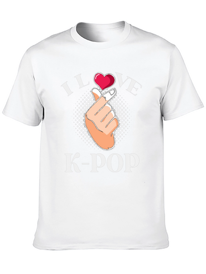 I Love K-Pop Heart Hand T-Shirt